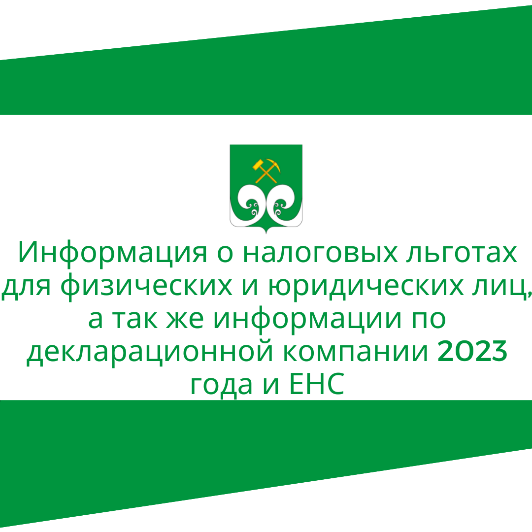 Информация о налоговых льготах для физических и юридических лиц, а так же информация по декларационной кампании 2023 года и ЕНС.